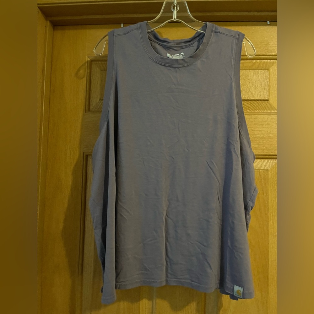 Carhartt Shirt Womens 3XL Tank Top Work Workwear Sleeveless Force purple